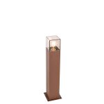 Lampadaire extrieur en aluminium brun rouille