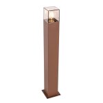 Lampadaire extrieur en aluminium brun rouille