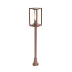 Lampadaire extérieur en aluminium brun rouille Lampadaire extérieur en aluminium brun rouille