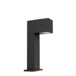 Lampadaire extrieur en aluminium gris fonc
