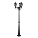 Lampadaire extrieur en aluminium marron