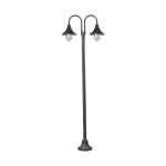 Lampadaire extrieur en aluminium noir