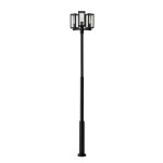 Lampadaire extérieur en aluminium noir Lampadaire extérieur en aluminium noir