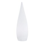 Lampadaire extrieur sans fil polypropylne blanc h80cm