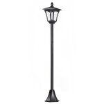 Lampadaire extérieur solaire luminaire lanterne led noir Lampadaire extérieur solaire luminaire lanterne led noir
