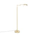 Lampadaire laiton led variateur tactile