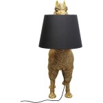 Lampadaire lama en polyrsine dore h108