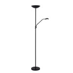 Lampadaire led avec liseuse métal noir h180cm Lampadaire led avec liseuse métal noir h180cm