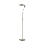 Lampadaire led en métal gris Lampadaire led en métal gris