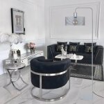 Lampadaire liseuse m�t h157cm metal abat - jour m�tal aluminium