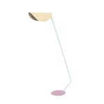 Lampadaire liseuse mtal, beige - , h174xd33xp70 cm