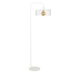 Lampadaire liseuse métal, blanc , h157xd30xp42cm Lampadaire liseuse métal, blanc , h157xd30xp42cm