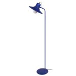 Lampadaire liseuse mtal, bleu, h150xd29xp29cm