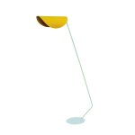 Lampadaire liseuse mtal, jaune , h174xd33xp70 cm