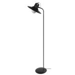 Lampadaire liseuse mtal, noir , h 150xd29xp29cm