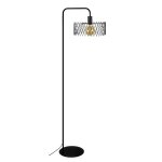 Lampadaire liseuse métal, noir , h157x d30xp42cm Lampadaire liseuse métal, noir , h157x d30xp42cm