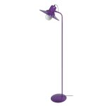 Lampadaire liseuse mtal, violet , h150xd29xp29cm
