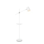 Lampadaire liseuse avec tablette et port usb blanc h144cm Lampadaire liseuse avec tablette et port usb blanc h144cm