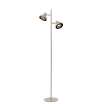 Lampadaire mtal 2 lumires crme