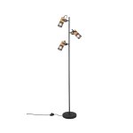 Lampadaire métal 3 lumières noir mat Lampadaire métal 3 lumières noir mat