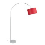 Lampadaire m�tal, aluminium, h190xd100xp 30cm