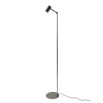 Lampadaire m�tal argent 22x22x134cm