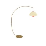 Lampadaire mtal, beige , h195xd 43x p 110 cm