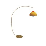 Lampadaire mtal, beige , h195xd43xp 110cm