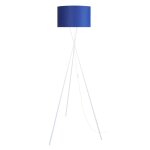 Lampadaire mtal blanc et bleu