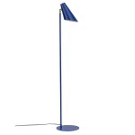 Lampadaire en mtal bleu mat
