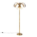 Lampadaire en métal doré / laiton Lampadaire en métal doré / laiton