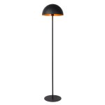 Lampadaire mtal noir