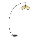 Lampadaire mtal noir