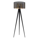 Lampadaire en m�tal noir