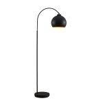 Lampadaire en mtal noir