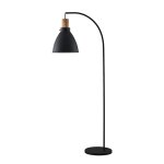 Lampadaire en mtal noir