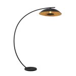 Lampadaire en mtal noir