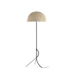 Lampadaire mtal noir 50x50x143 avec abat - jour en papier mch