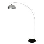 Lampadaire mtal, noir et chrome , h 190x d150xp40cm