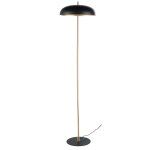 Lampadaire en mtal noir et dor h144