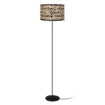 Lampadaire métal, noir , h 153x d35xp35cm Lampadaire métal, noir , h 153x d35xp35cm