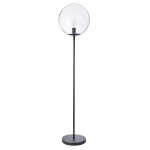 Lampadaire en mtal noir, h. 160 cm