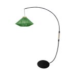 Lampadaire m�tal, noir , h 195xd 43x p 110cm