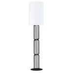Lampadaire métal, noir , h155xd30xp30cm Lampadaire métal, noir , h155xd30xp30cm