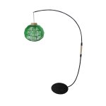Lampadaire mtal, noir , h195xd43xp110 cm