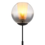 Lampadaire m�tal noir mat, 154, 5cm