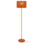 Lampadaire mtal, orange , h160xd30xp30cm