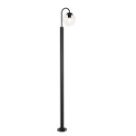 Lampadaire noire moderne avec verre clair 200 cm ip44 Lampadaire noire moderne avec verre clair 200 cm ip44