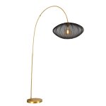 Lampadaire polyester noir