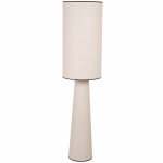 Lampadaire en polyester recyclé beige et liseré noir h140 Lampadaire en polyester recyclé beige et liseré noir h140